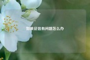 如果征信有问题怎么办