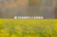 厦门失信被执行人名单查询